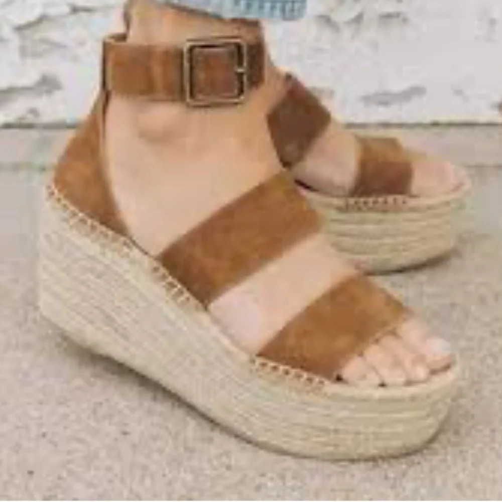 SOLUDOS Palma‎ Suede Espadrille Platform Sandals
